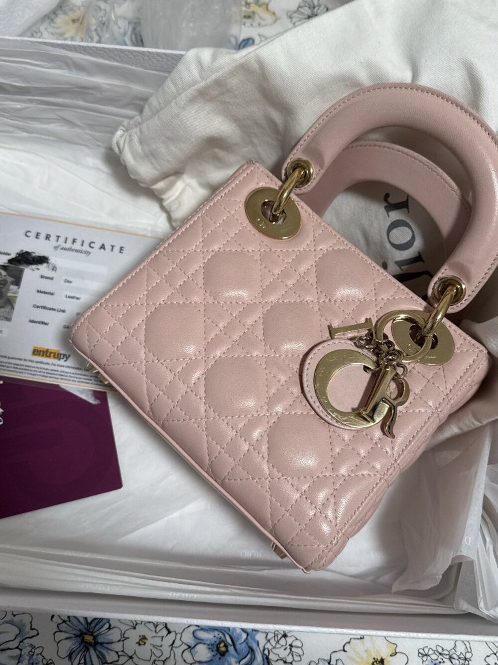 Mini Lady Dior Bag Pink